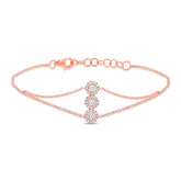 0.32ct 14k Rose Gold Diamond Lady's Bracelet